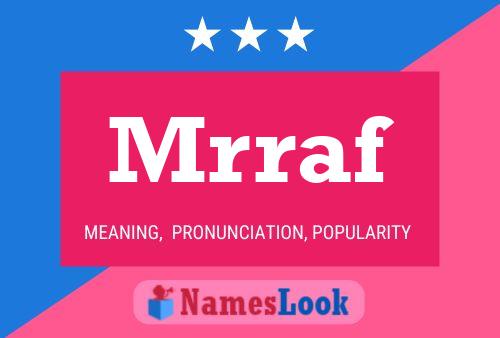 Mrraf Name Poster