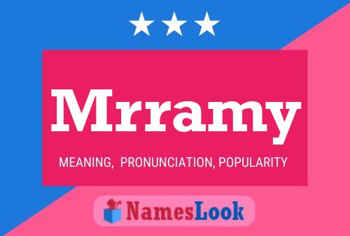 Mrramy Name Poster