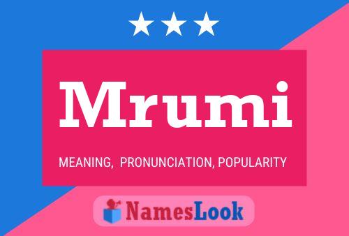 Mrumi Name Poster