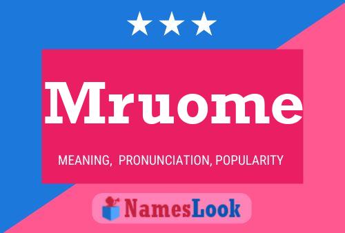 Mruome Name Poster