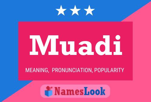 Muadi Name Poster