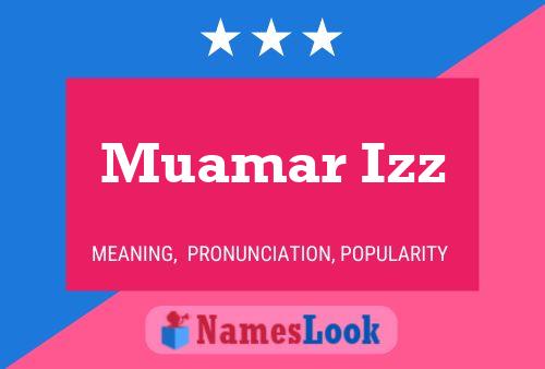 Muamar Izz Name Poster