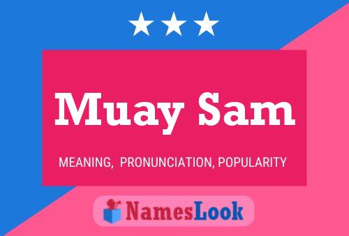 Muay Sam Name Poster