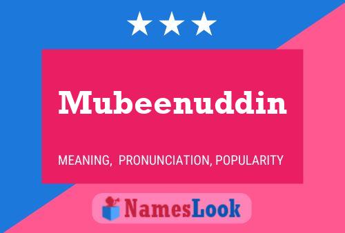 Mubeenuddin Name Poster