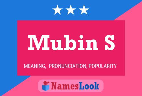 Mubin S Name Poster