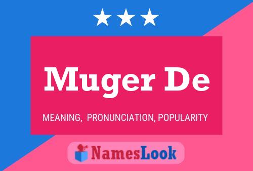 Muger De Name Poster