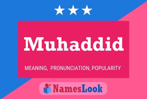 Muhaddid Name Poster