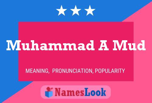 Muhammad A Mud Name Poster