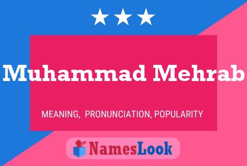 Muhammad Mehrab Name Poster