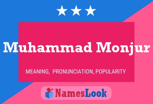 Muhammad Monjur Name Poster