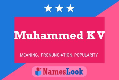 Muhammed K V Name Poster