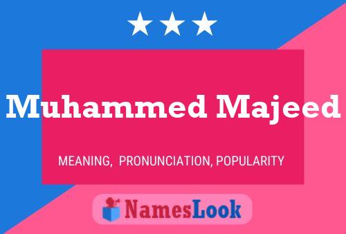 Muhammed Majeed Name Poster