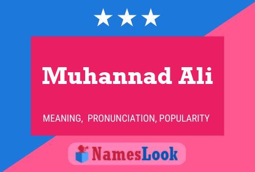 Muhannad Ali Name Poster