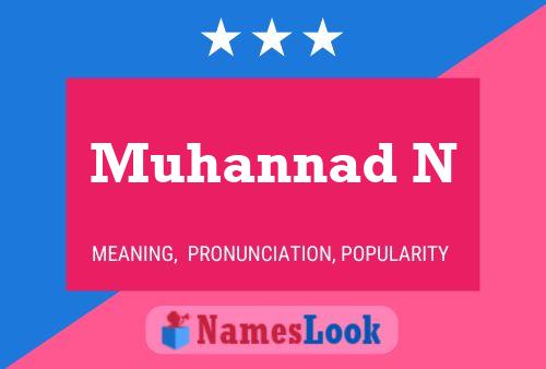 Muhannad N Name Poster