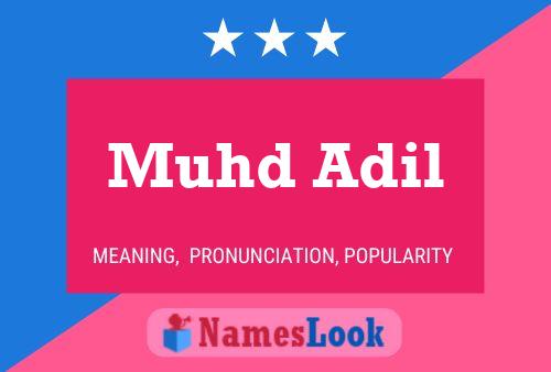 Muhd Adil Name Poster