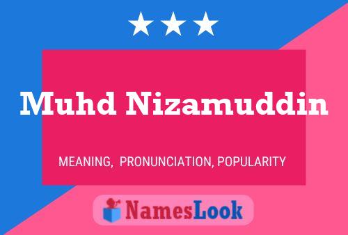 Muhd Nizamuddin Name Poster