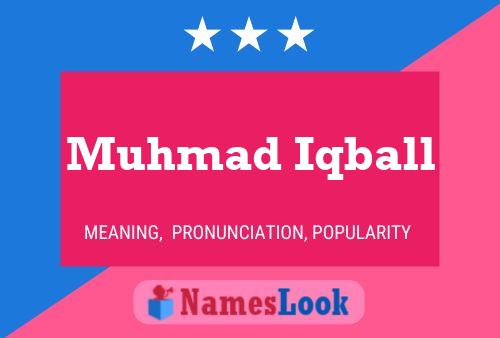 Muhmad Iqball Name Poster