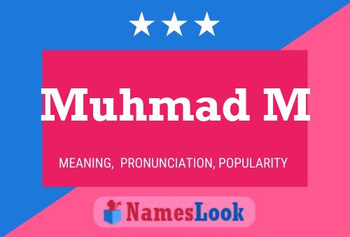 Muhmad M Name Poster