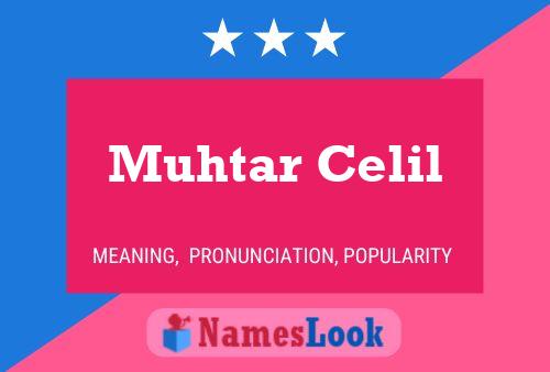 Muhtar Celil Name Poster