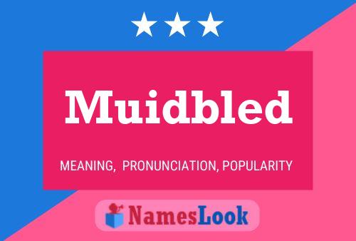 Muidbled Name Poster