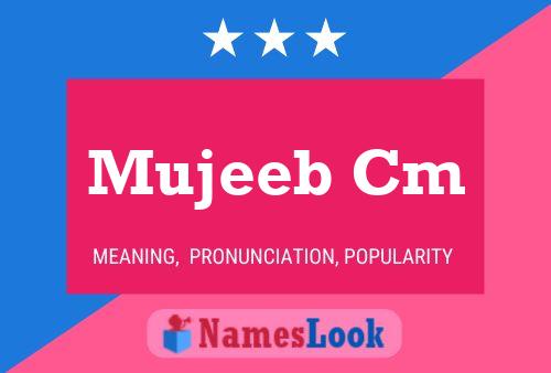 Mujeeb Cm Name Poster