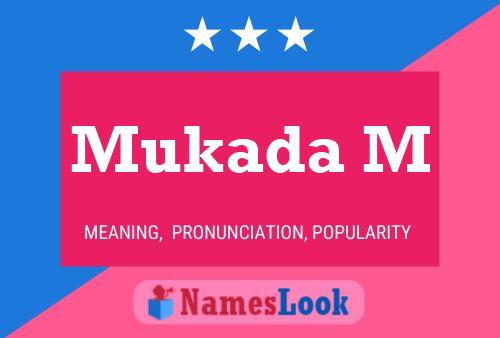 Mukada M Name Poster