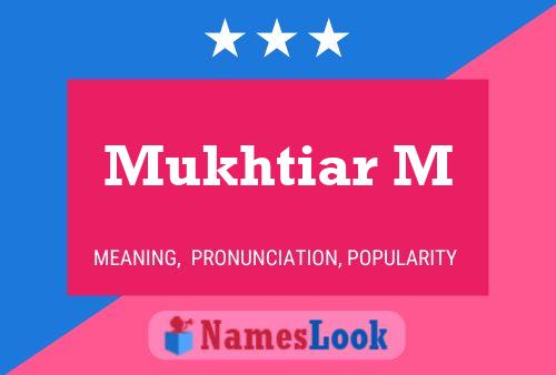 Mukhtiar M Name Poster