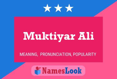 Muktiyar Ali Name Poster