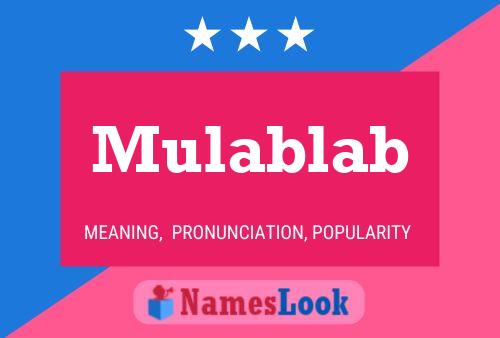 Mulablab Name Poster