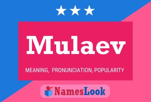 Mulaev Name Poster