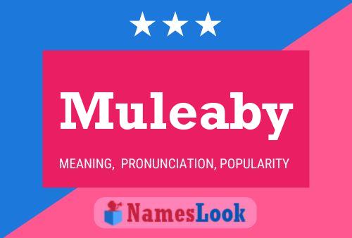 Muleaby Name Poster