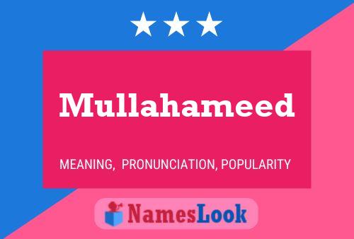 Mullahameed Name Poster