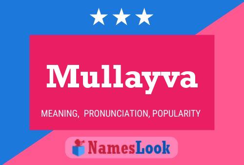 Mullayva Name Poster