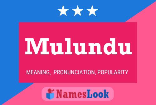 Mulundu Name Poster