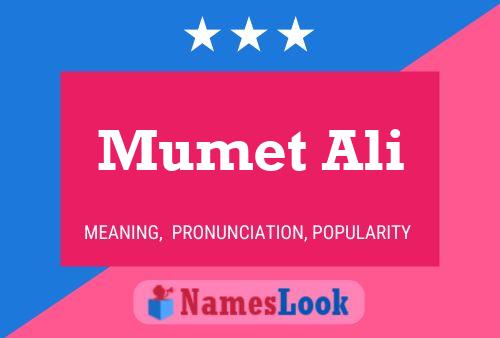 Mumet Ali Name Poster