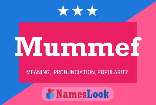 Mummef Name Poster