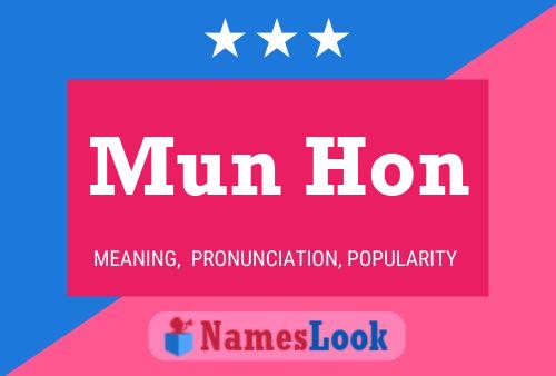 Mun Hon Name Poster