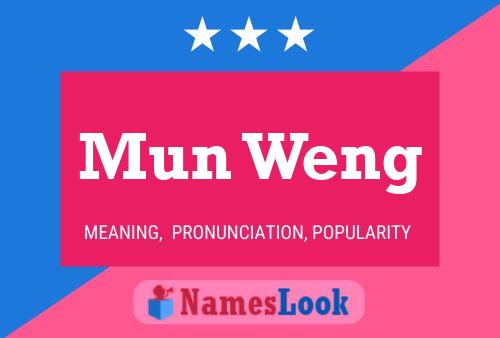 Mun Weng Name Poster