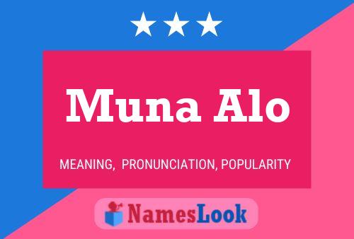 Muna Alo Name Poster