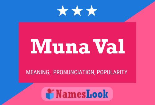 Muna Val Name Poster