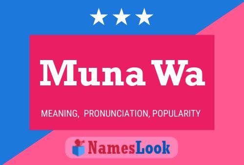 Muna Wa Name Poster