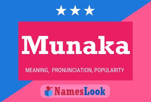 Munaka Name Poster