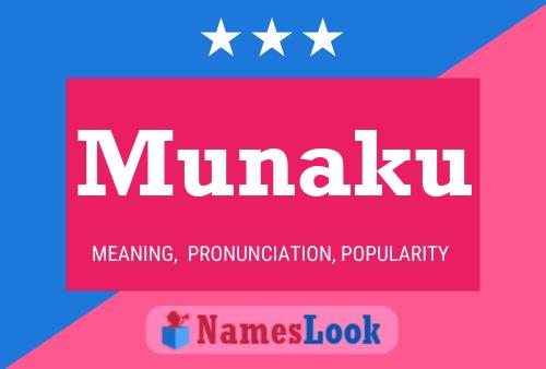 Munaku Name Poster