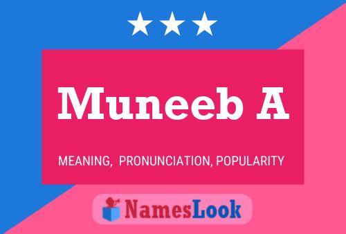 Muneeb A Name Poster