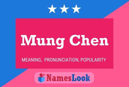 Mung Chen Name Poster