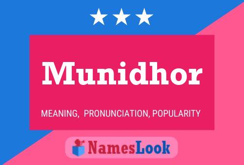 Munidhor Name Poster