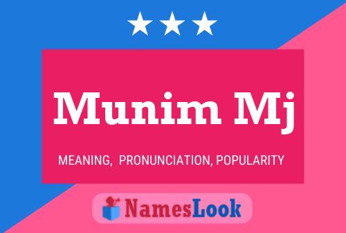 Munim Mj Name Poster