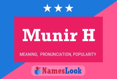 Munir H Name Poster