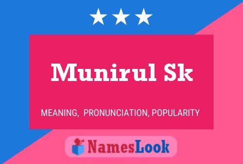 Munirul Sk Name Poster