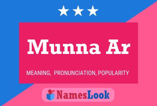 Munna Ar Name Poster